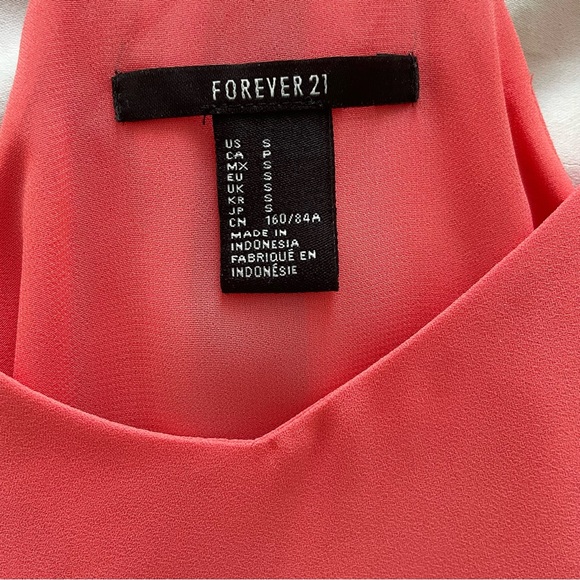 Forever 21 Coral Sleeveless Dress - Picture 4 of 4